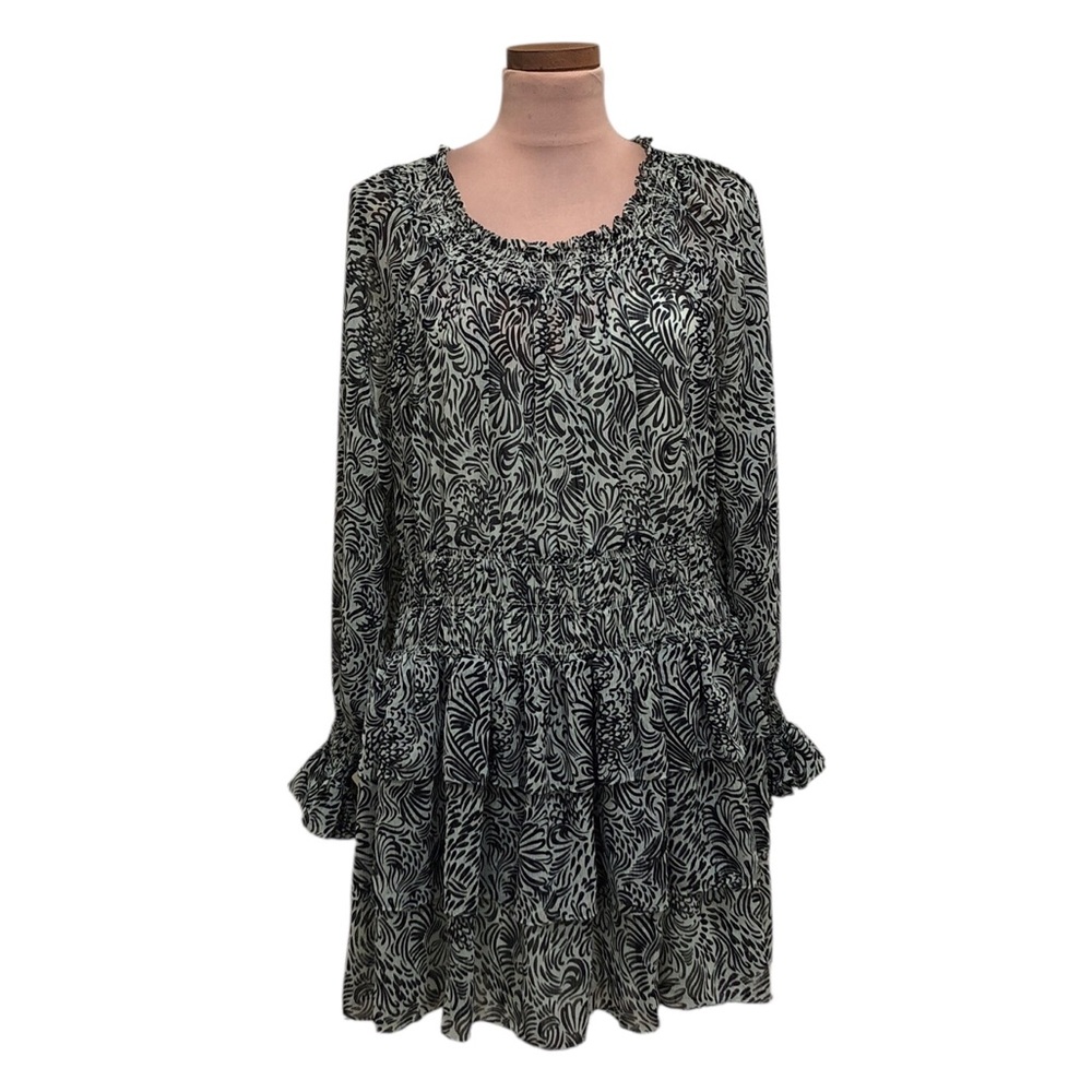 Cinq A Sept Janelle Dress Size 6 Pastel Green Black
